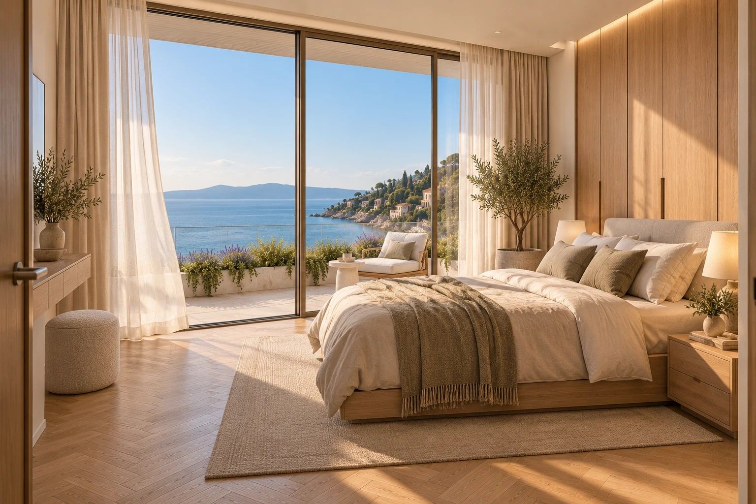 Glavna spavaća soba s izlazom na balkon
